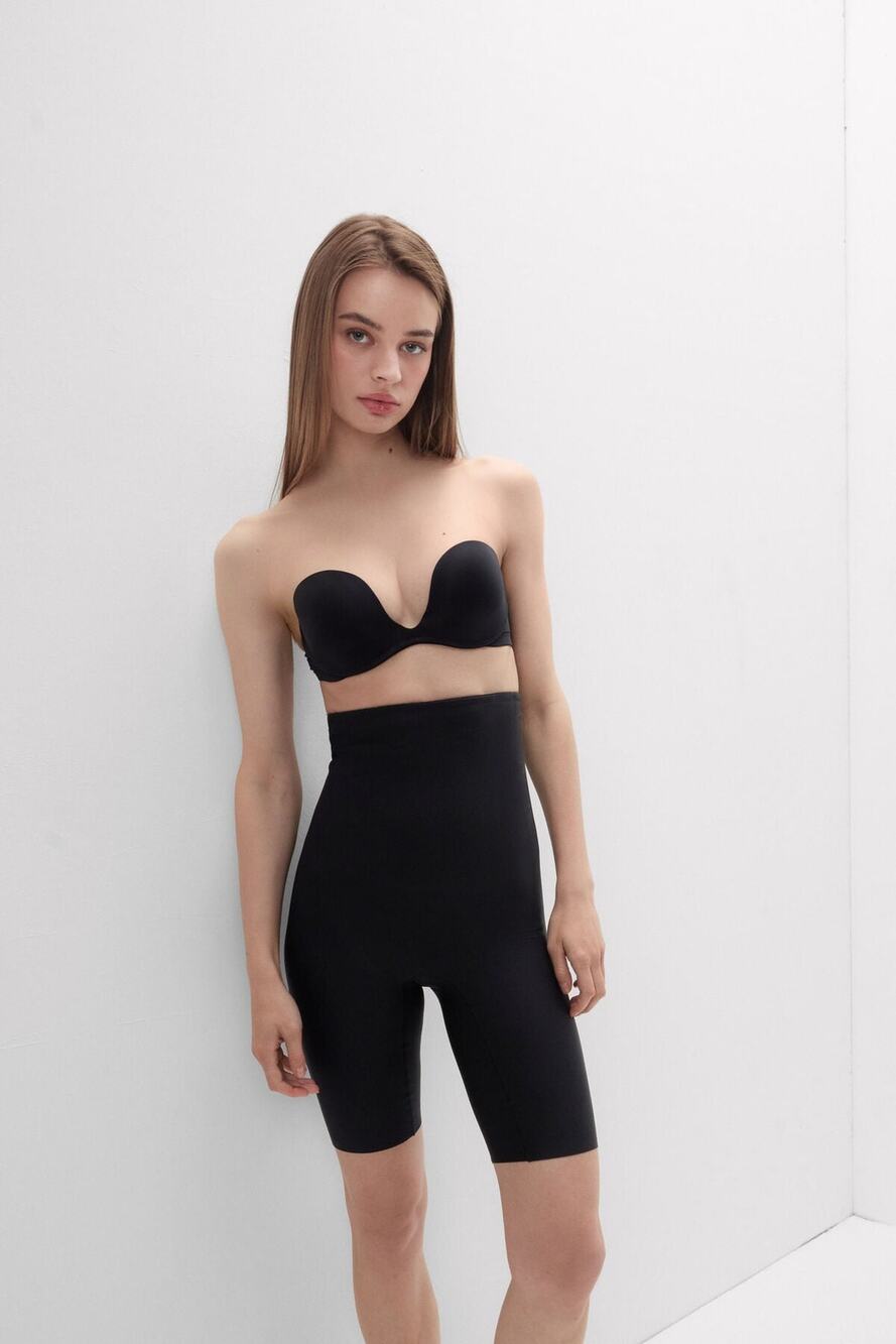 Intimissimi Shaping Shorts in Seamless Microfiber Black Size L  NWT
